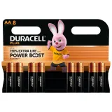 DURACELL Lot de 8 piles plus Powerboost AA/LR6 alcalines