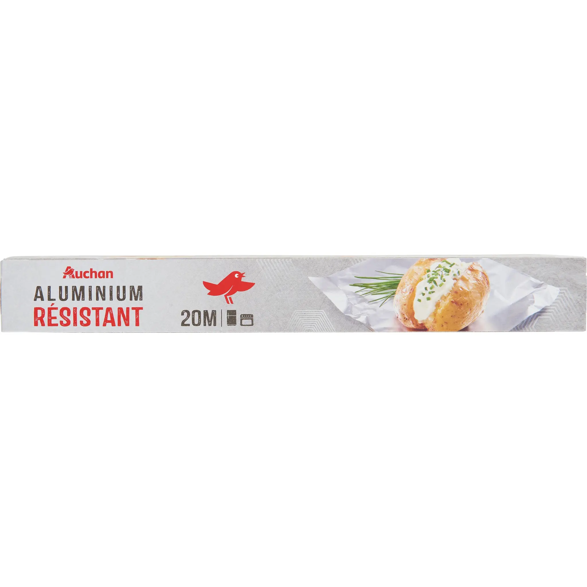 AUCHAN Papier aluminium résistant 20m