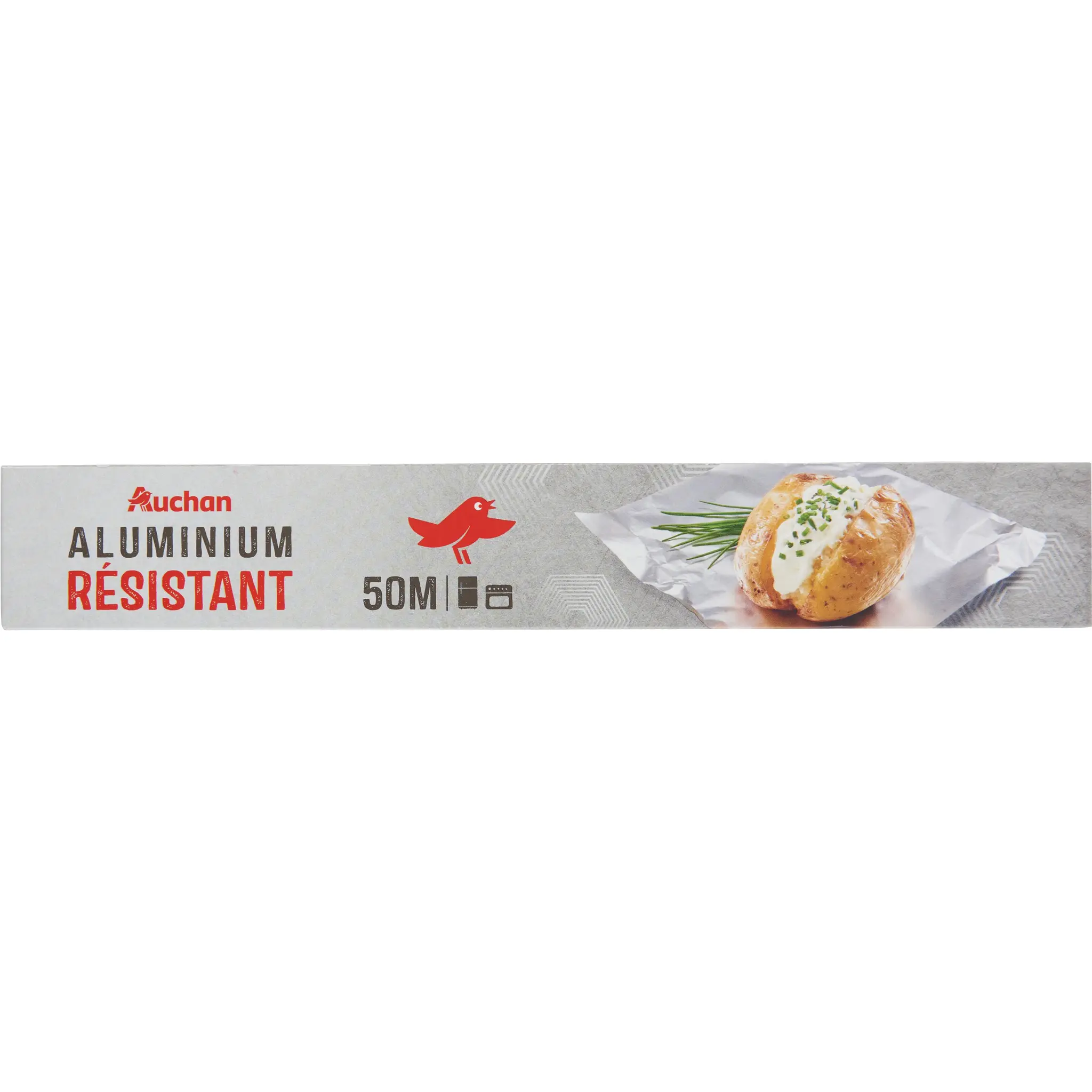 AUCHAN Papier aluminium résistant 50m