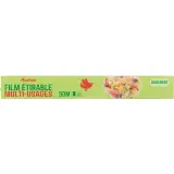 AUCHAN Film alimentaire réfrigérateur et micro-ondes 30m