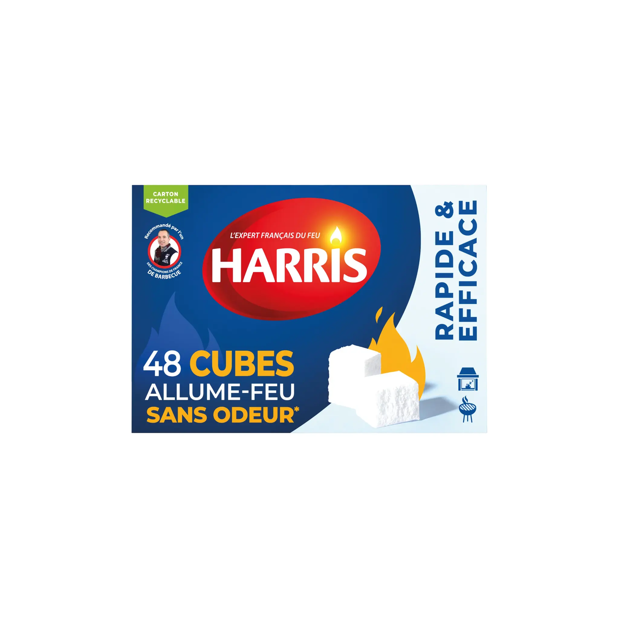 HARRIS Allume-feux cubes sans odeur