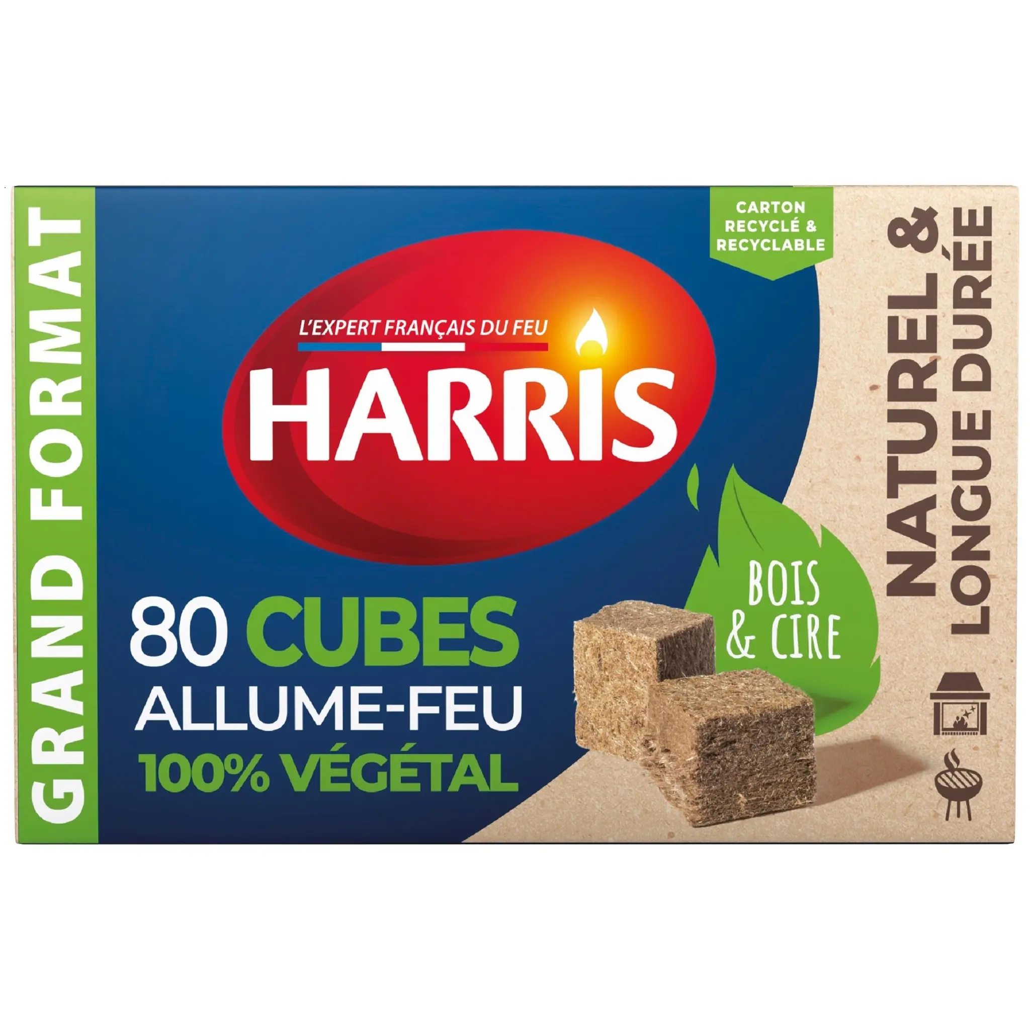HARRIS Allume-feux cubes de bois compressé