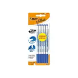 BIC Lot de 5 marqueurs pour tableau blanc effaçables à sec pointe fine VELLEDA - Bleu