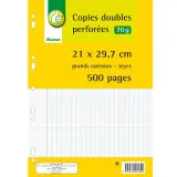 POUCE Copies doubles perforées A4 500 pages