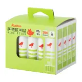 AUCHAN Boite de 20 sticks de colle 10g
