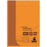 AUCHAN Bloc feuilles simples non perforées 14,8x21cm grands carreaux