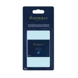 8 longues cartouches d'encre pour stylo plume - couleur bleu sérénité effaçable