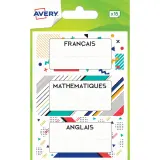 AVERY Etiquettes Matières Scolaires X15 76x34mm