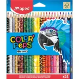 MAPED Crayons de couleurs x24 Color Peps Animals
