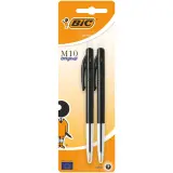 BIC Stylo à bille M10 Clic noir x 2