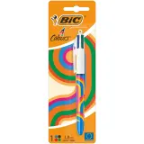 BIC Stylo bille rétractable 4 couleurs Tie and Die Pointe moyenne 1mm