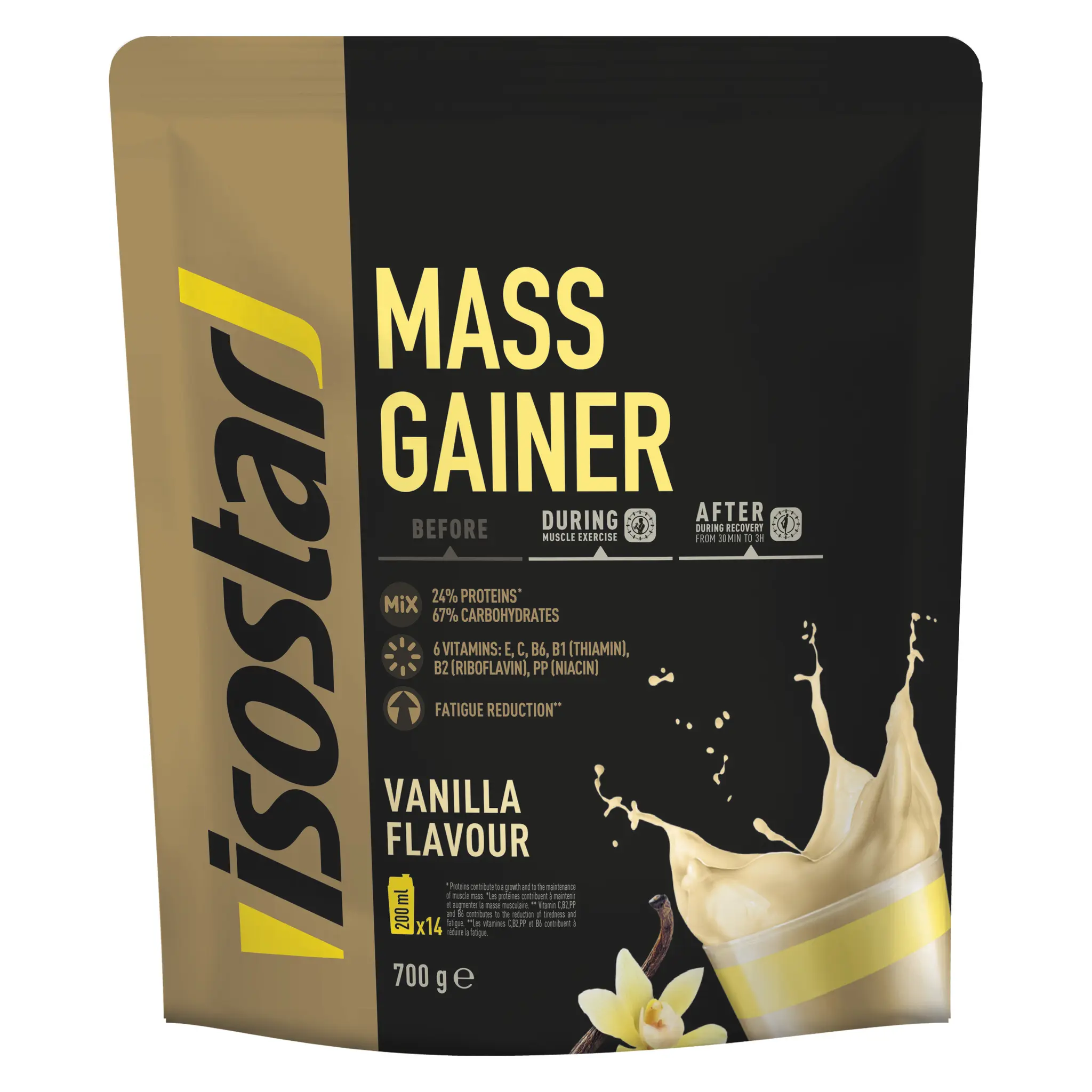 ISOSTAR Préparation en poudre Mass Gainer saveur vanille