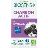 BIOSENS Complément alimentaire bio au charbon actif pour gaz intestinaux