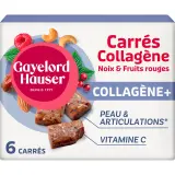 GAYELORD HAUSER Carrés collagène+ aux noix et fruits rouges