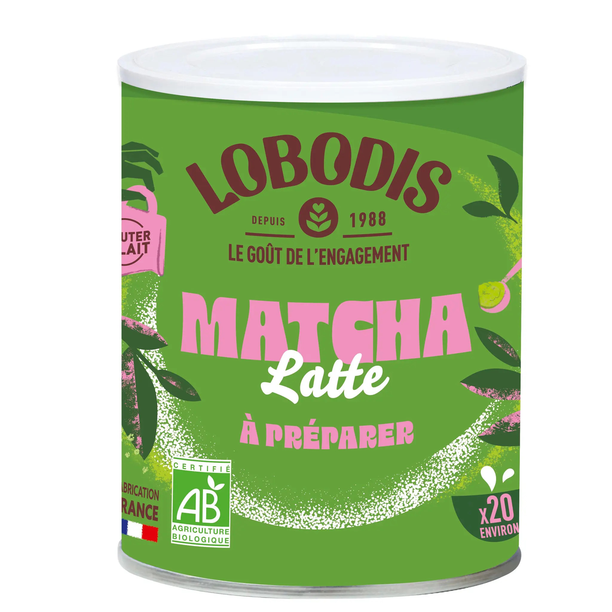 LOBODIS Boisson instantanée au matcha latte à préparer bio
