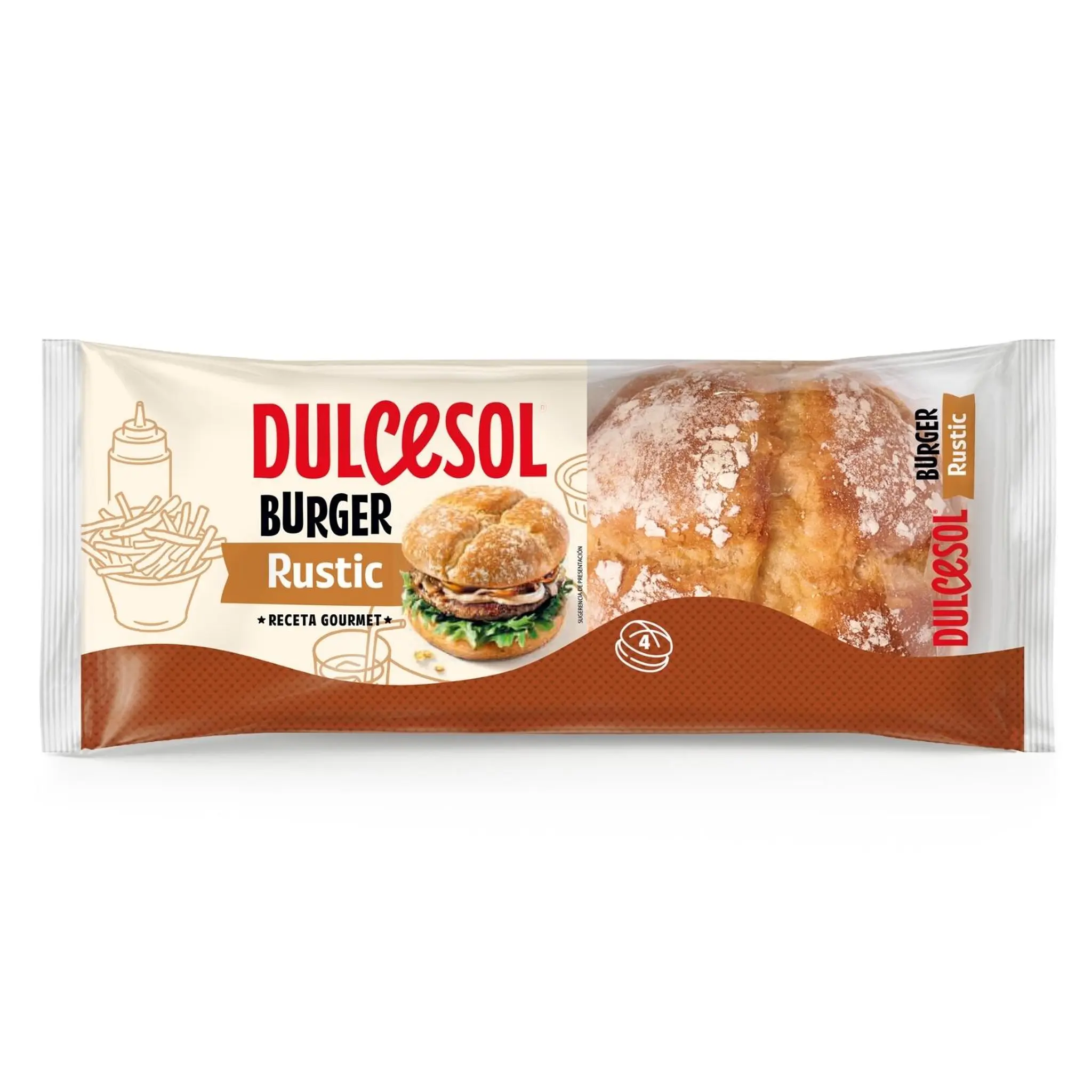 DULCESOL Pain burger rustic