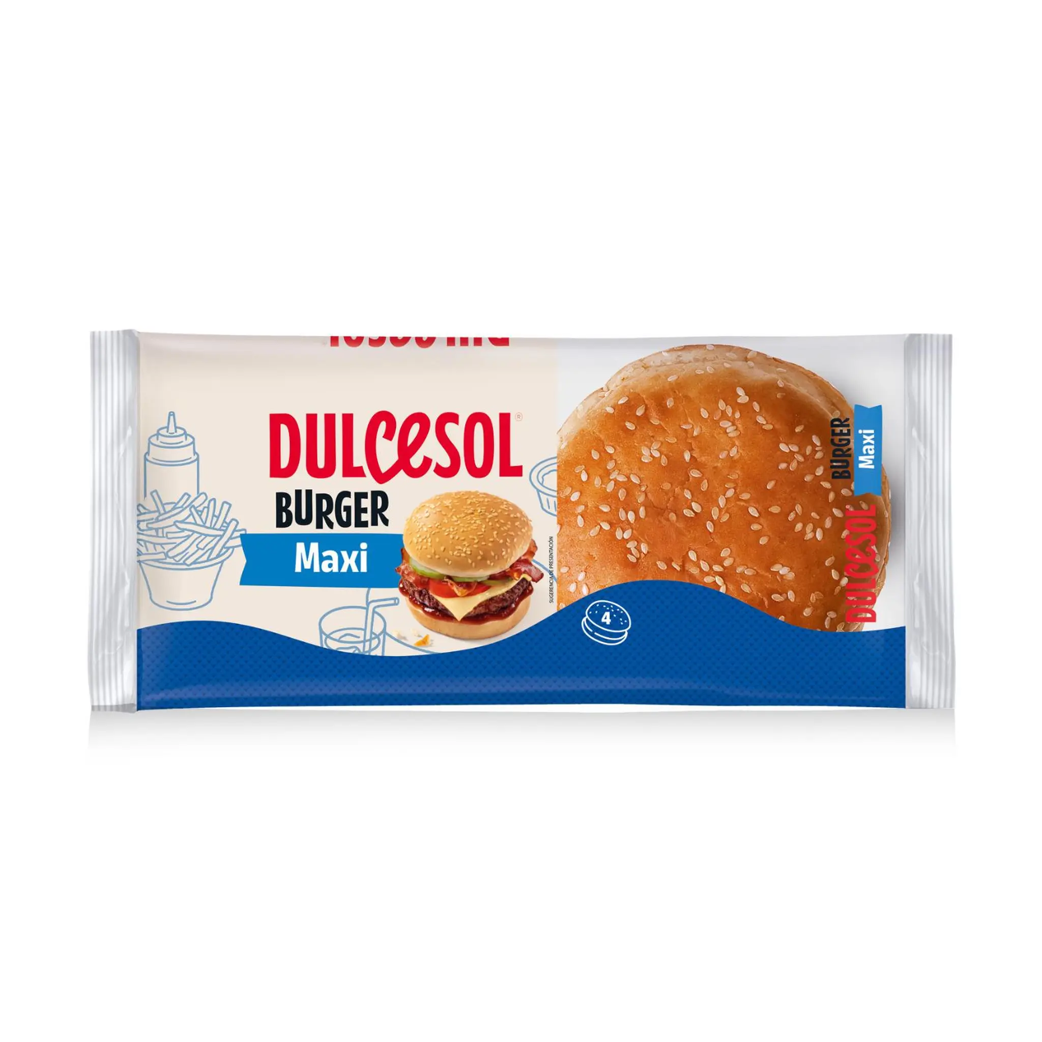 DULCESOL Maxi burger sans huile de palme