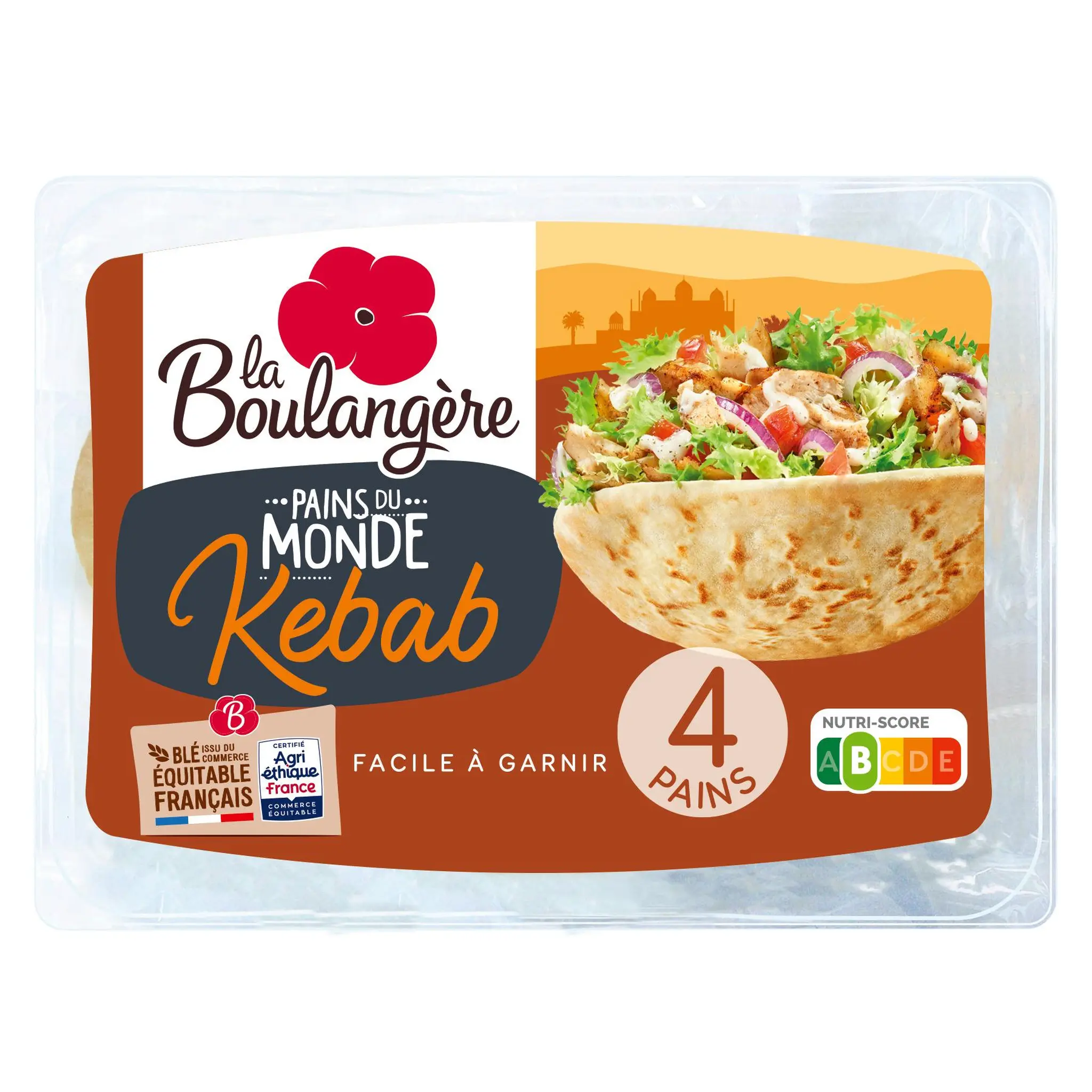 LA BOULANGERE Pains du monde Kebab à garnir