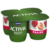 Activia Probiotiques Yaourt Aux Fruits Fraise Bifidus 4x125g