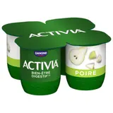 Activia Yaourt aux fruits poire bifidus 4x125g