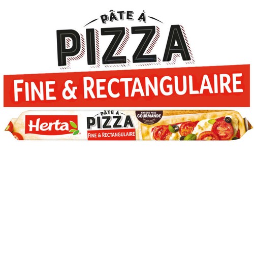 Herta Pâte à Pizza fine et rectangulaire 390g