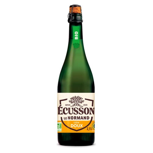 Ecusson Cidre doux Bio 75cl