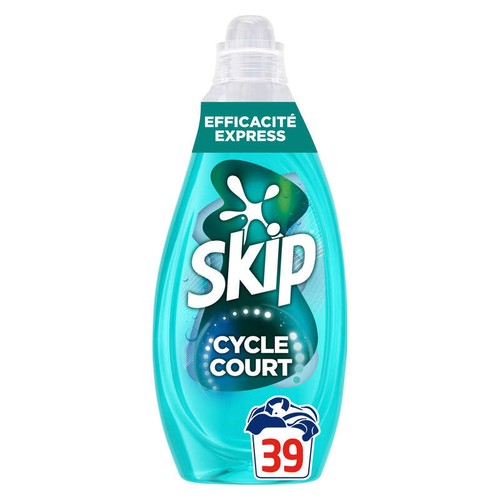 Skip Lessive liquide Mon cycle court parfait Efficacité express x39 Lavages