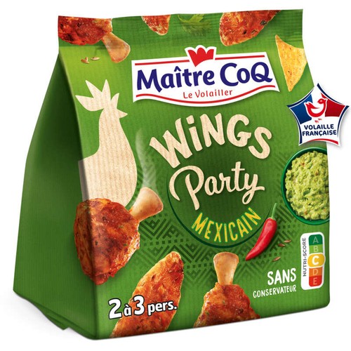 Maître CoQ Wings party mexicain Sachet de 400g