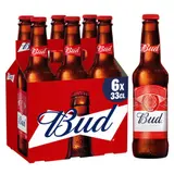 Budweiser Bière malte d'orge 6x33cl