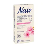 Nair Cire visage kit caresse 20 bandes + 4 lingettes