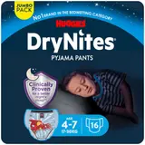 Drynites® Sous-Vêtements de Nuit Absorbants Garçon 4-7ans x16