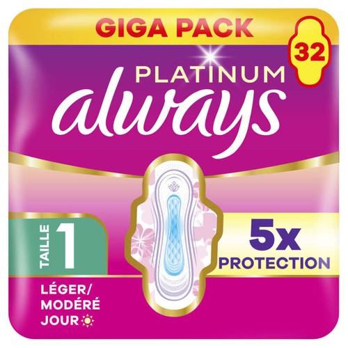 Always Platinum Flux Léger/Modéré Jour Taille 1 x32