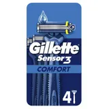 Gillette Sensor3 Comfort Rasoirs Jetables Pour Homme x4