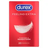 Durex Préservatifs Feeling  Extra - Fins Extra Lubrifié x20
