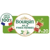 Boursin Fromage apéritif roulés jambon fumé ail et fines herbes 20 roulés 100g