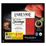 Labeyrie Saumon Sauvage Du Pacifique Fumé Au Bois De Hêtre X4 Tranches + 1 Offerte 140G