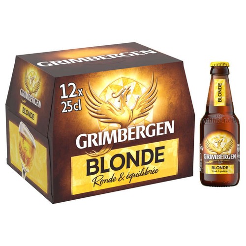 Grimbergen Bière Blonde D'Abbaye 12x25cl