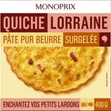 Monoprix Quiche Lorraine pur beurre 400g