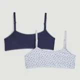 Monoprix Lot De 2 Brassières Uni et étoiles 6/8 ans