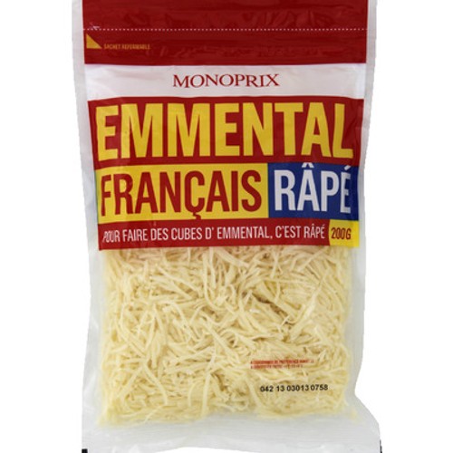 Monoprix Emmental français râpé 200g