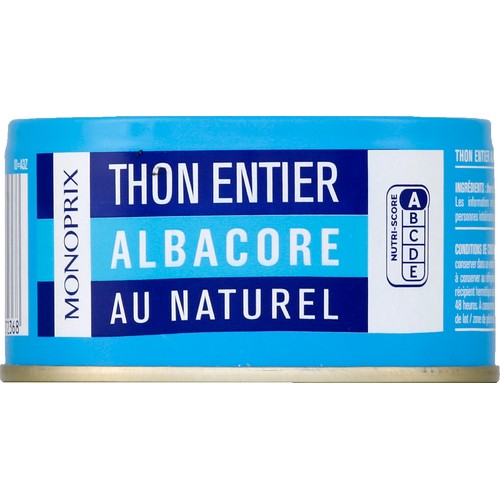 Monoprix Thon Albacore au Naturel 140g