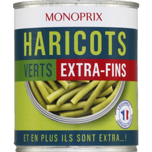 Monoprix Haricots Verts Extra-Fins 440g