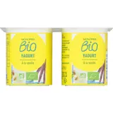 Monoprix Bio Yaourt aromatisé vanille 4x125g