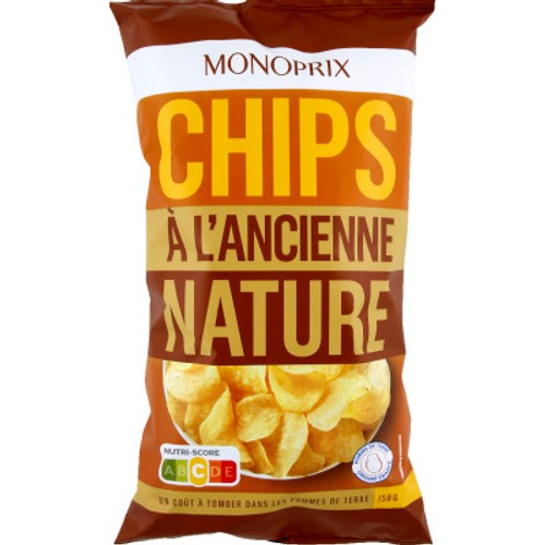 Monoprix Chips à L'Ancienne Nature 150g