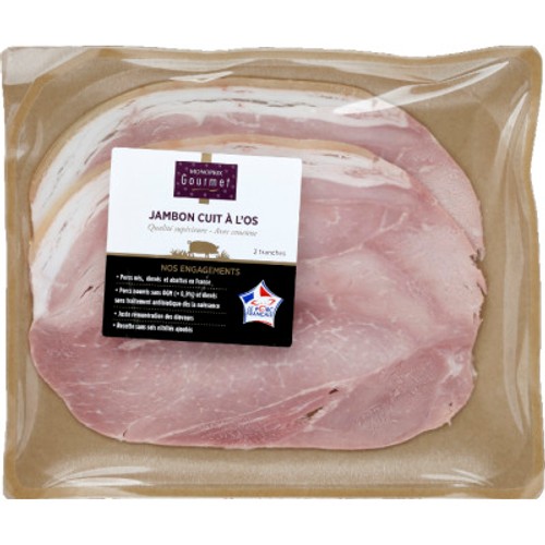Monoprix Gourmet Jambon Cuit À L’Os En Tranches 120g