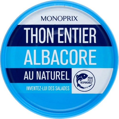 Monoprix Thon Albacore au Naturel 93g