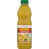 Monoprix Jus d'orange avec pulpe 100% fruit pressé 1L