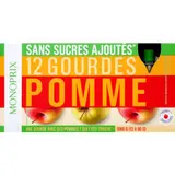 Monoprix Compote de Pomme en gourde sans sucres ajoutés 12x90g