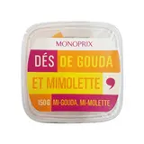 Monoprix Dés de gouda et mimolette 150g