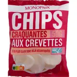Monoprix Chips craquantes aux crevettes 50g
